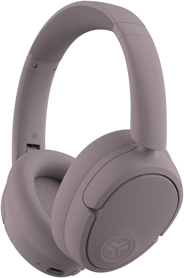 JLab JBuds Lux ANC Wireless Headphones Mauve Hybrid Active Noise Cancelling Customizable Sound Spatial Audio Compatible Premium Over-Ear Bluetooth Headset