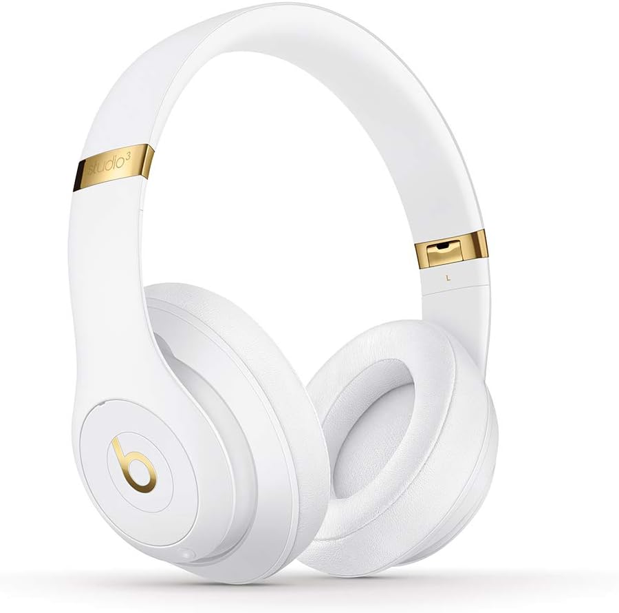 Beats Studio3 Wireless Noise Cancelling Over-Ear Headphones Apple W1 Headphone Chip Class 1 Bluetooth 22 Hours Listening Time Built-in Microphone White