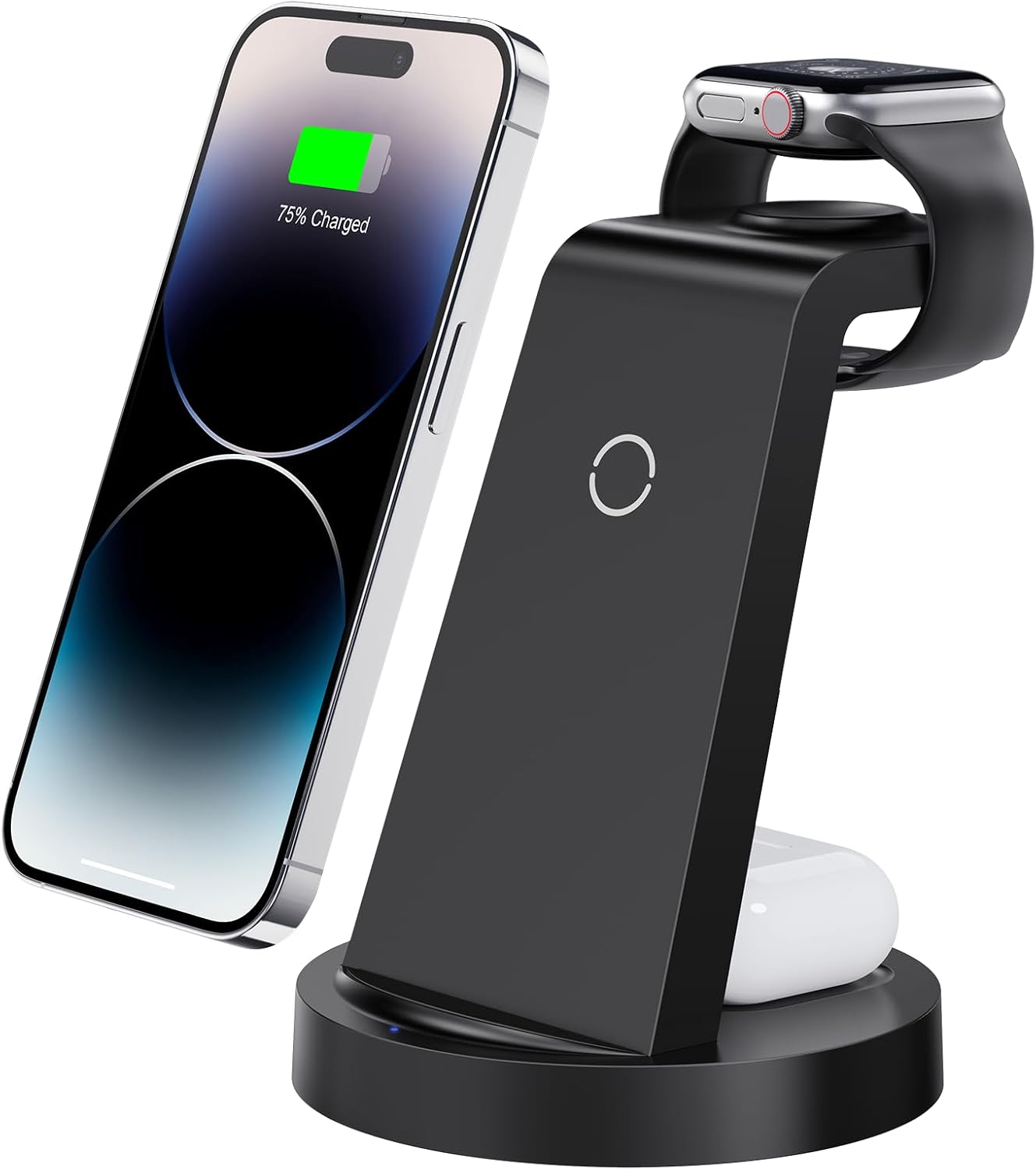 Wireless Charging Station for iPhone 16e 16 15 14 13 12 11 X Pro Max Apple Watch & AirPods 4 3 Pro 3 in 1 Charger
