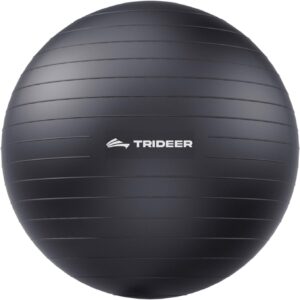 Trideer Extra Thick Yoga Ball Exercise Gym Ball for Balance Stability Pregnancy with Quick Pump