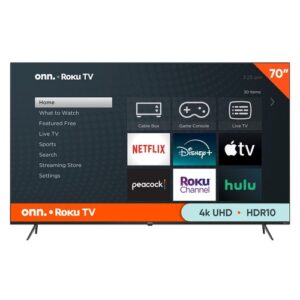 70 Inch 4K UHD LED Roku Smart TV HDR Big Screen Television