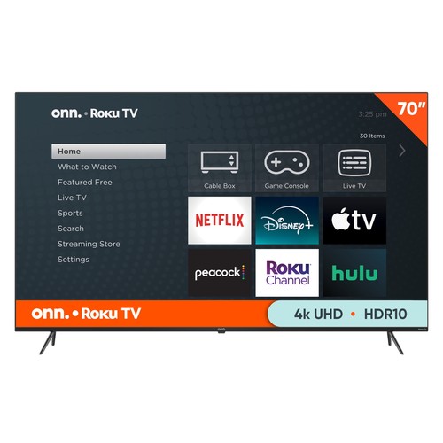 70 Inch 4K UHD LED Roku Smart TV HDR Big Screen Television