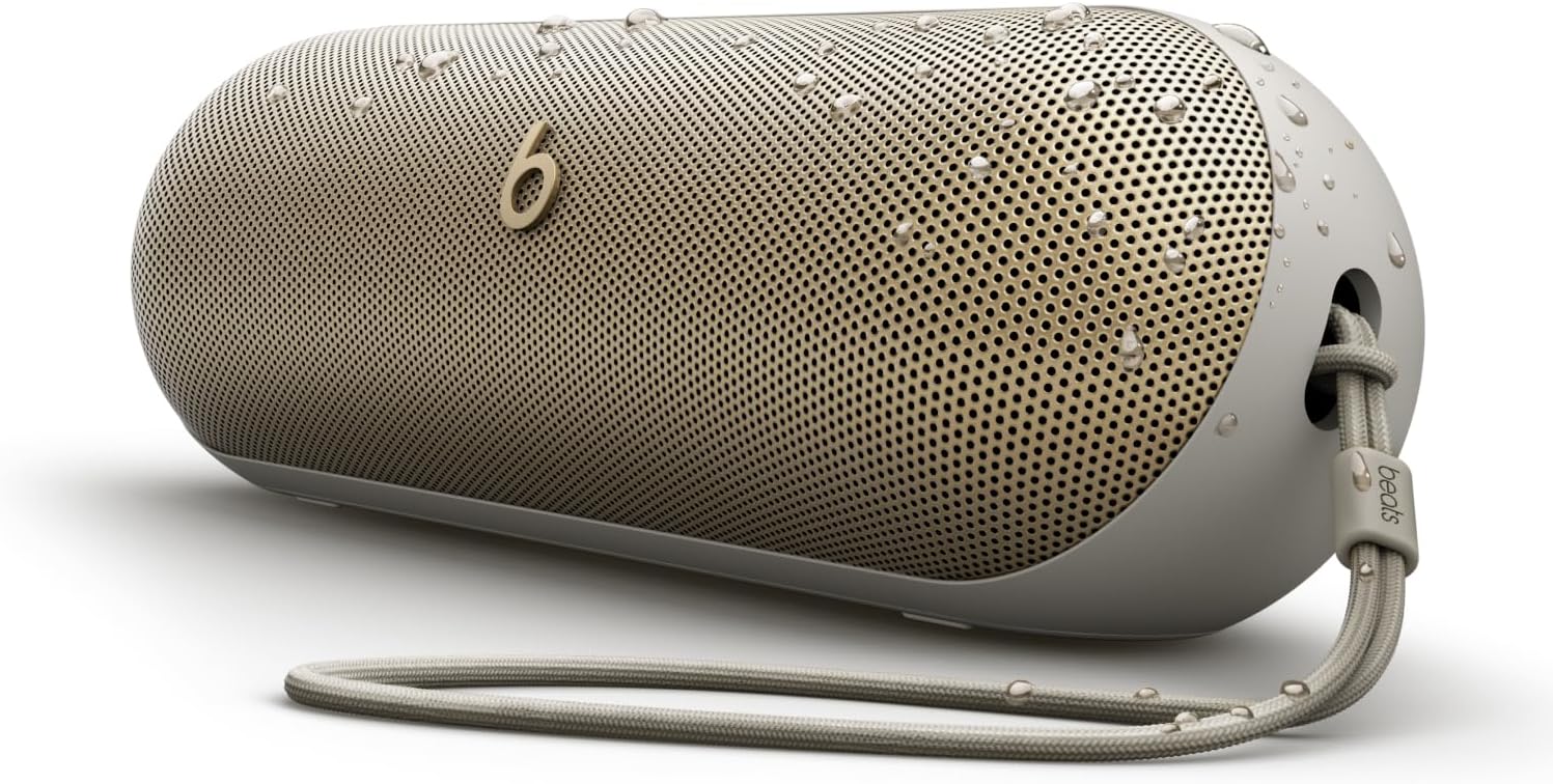 Beats Pill Portable Bluetooth Speaker Up to 24H Battery Life Water Resistant Bluetooth Apple Android Compatible Seriously Loud Sound Champagne Gold