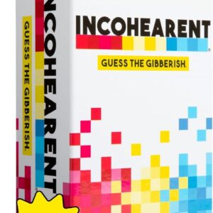 Incohearent The Guess The Gibberish Party Game by Relatable Funny Card Game for Adults Great for Game Night Games Includes 400 Cards Instructions and 1 Sand Timer