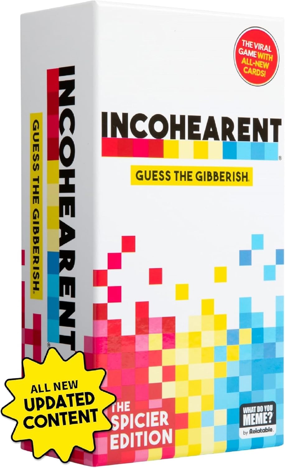 Incohearent The Guess The Gibberish Party Game by Relatable Funny Card Game for Adults Great for Game Night Games Includes 400 Cards Instructions and 1 Sand Timer