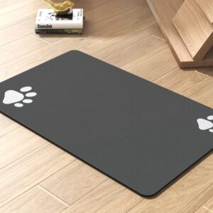 Absorbent Pet Feeding Mat for Dog Food and Water Bowls with Quick Dry No Stain Dog Water Dispenser Mat Pet Supplies Dog Accessories