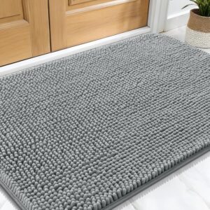 Absorbent Non-Slip Washable Dog Door Mat for Muddy Paws