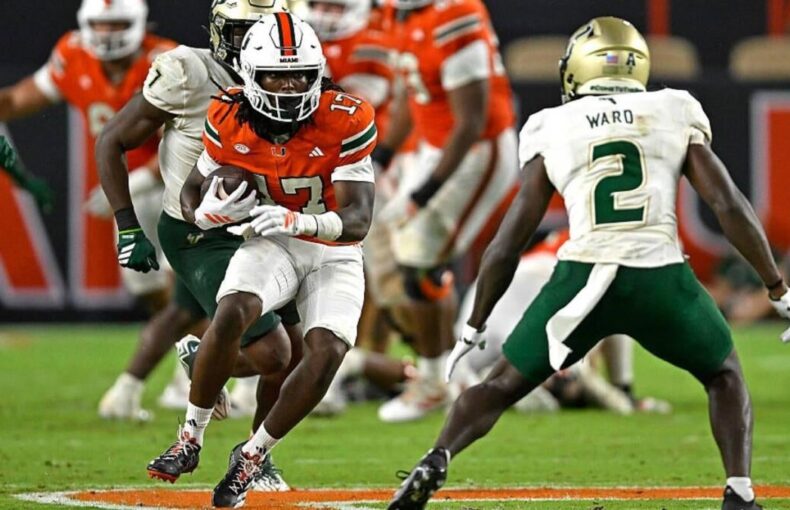 College Football Week 3 Scores Rankings Highlights: Miami vs South Florida Ohio State Survives