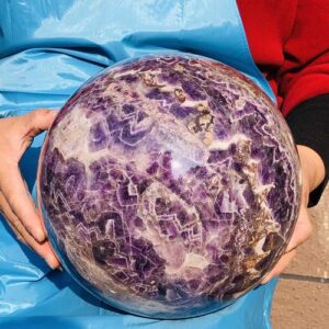 Natural Crystal Dreamy Purple Crystal Ball for Reiki Healing 31.02LB