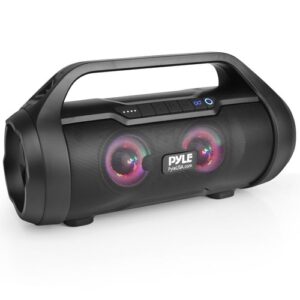 Portable Bluetooth BoomBox Speaker System with Built-in RGB Lights