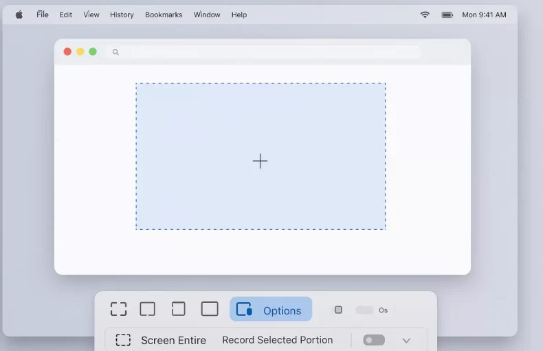 Record Selected Area on Mac Screen with Built-in Tools