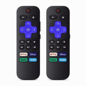 Remote Control Replacement for All Roku TV TCL Hisense Onn Roku 2 Pack