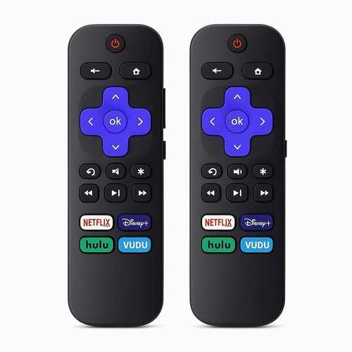 Remote Control Replacement for All Roku TV TCL Hisense Onn Roku 2 Pack