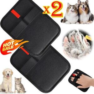 2PC Cat Grooming Gloves Pet Dog Hair Remover Cat Hair Remover Gloves