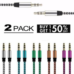 3.5mm Male to Male Auxiliary Audio Cable Aux Cord for Car Headphone iPhone
