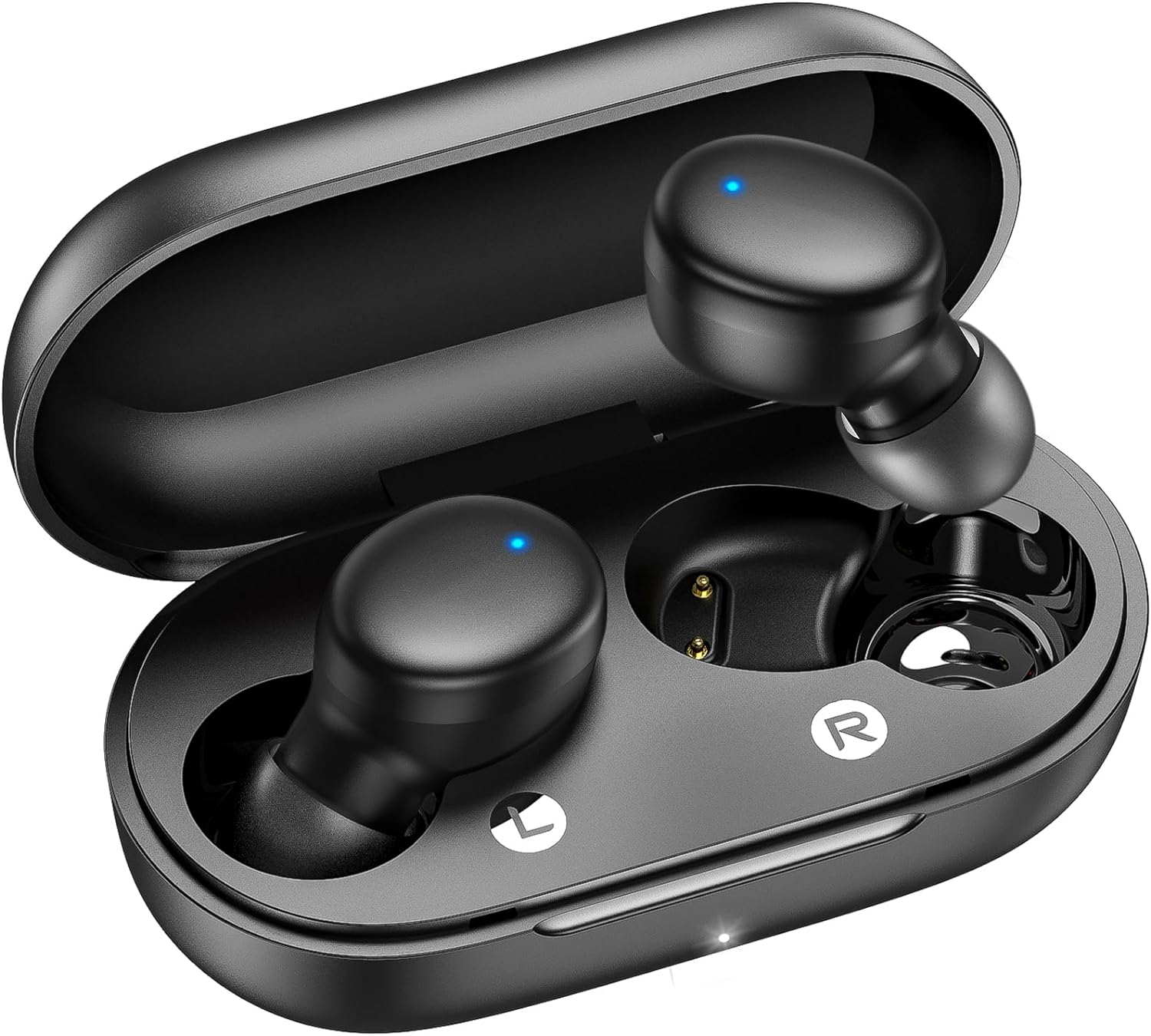 Kurdene Wireless Earbuds Bluetooth 5.3 in Ear Buds Light Weight Headphones Deep Bass Sound Built in Mics Headset Clear Calls Earphones for Sports Workout