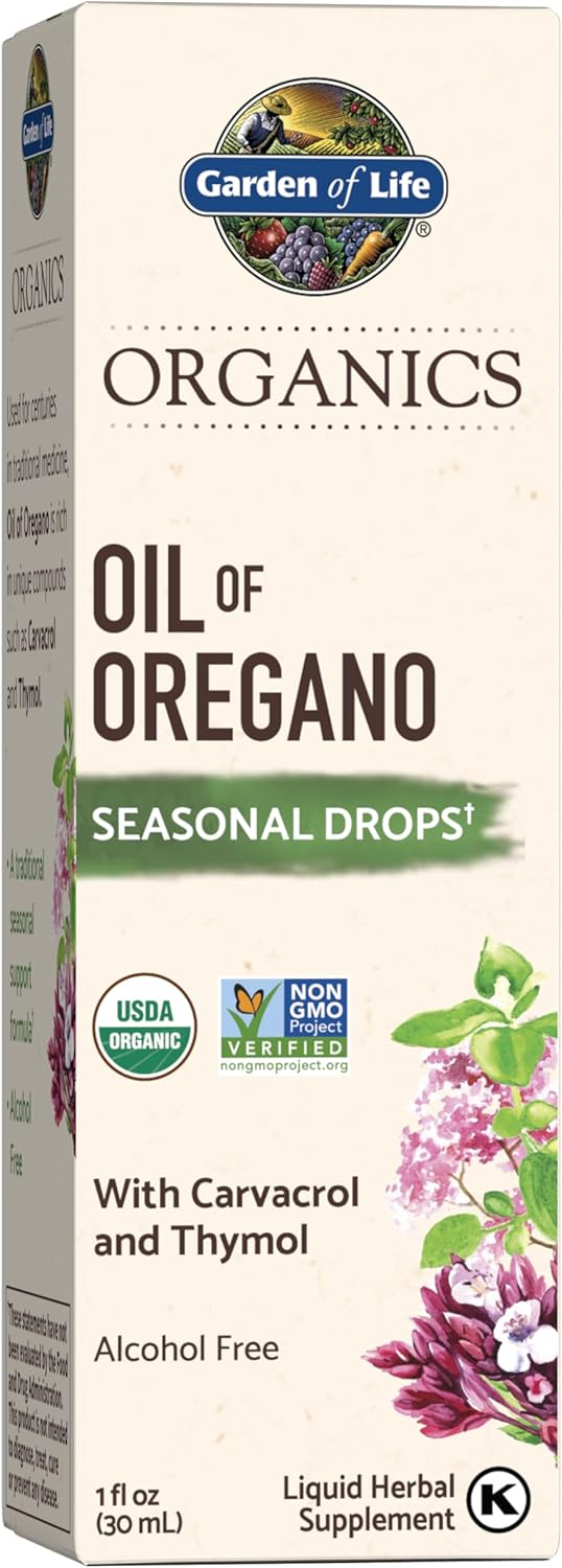 Garden of Life Organics Oil of Oregano Seasonal Drops Liquid Immune Support