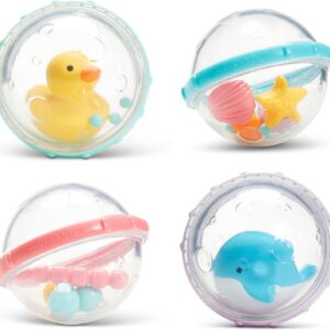 Munchkin Float and Play Bubbles Baby and Toddler Bath Toy 4 Count