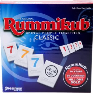 Rummikub Original Rummy Tile Game for Kids Teens Adults Promotes STEM Skills Strategy Luck 2-4 Players Ages 8+