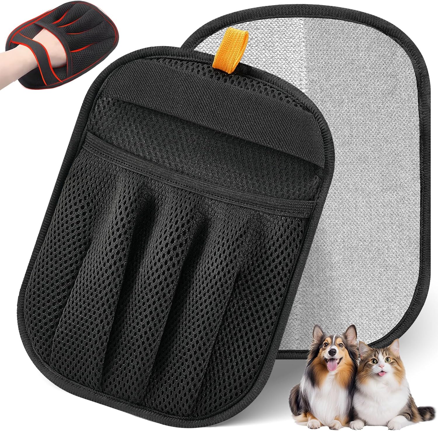 Pet Hair Removal Glove for Cats & Dogs Electrostatic Reusable Magic Brush Laundry Couch Carpet Car Seat