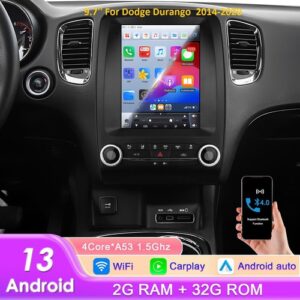 Android 13 Carplay Car Stereo Radio GPS WIFI SWC for 2014-2020 Dodge Durango 9.7"