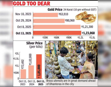 Dhanteras Buyers Opt for Gadgets Brass Copper Over Pricey Gold Silver