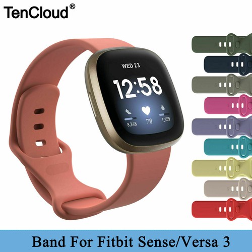 Fitbit Versa 3 4 Sense 2 Watch Strap Replacement Silicone Sport Wristband