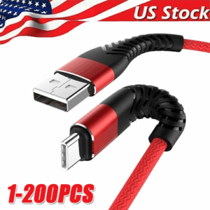 Heavy Duty Braided USB C Type-C Fast Charging Data Sync Charger Long Cord Lot