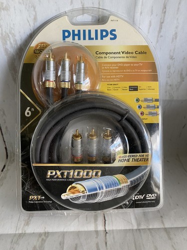 Philips PXT1000/1116 6FT High Performance HD Component Video Cable Home Theater