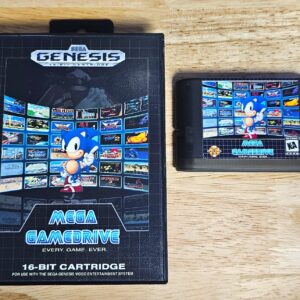 Sega Genesis Mega Game Drive Entire Console Collection Flash Cartridge with Case