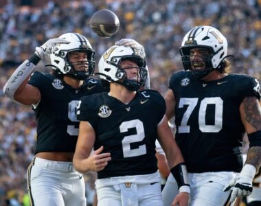 Vanderbilt Georgia Tech Rise in Top 25 After Week 9