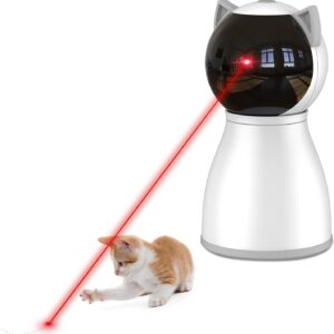 YVE LIFE 4th Generation Real Random Trajectory Motion Activated Rechargeable Automatic Laser Cat Toy for Indoor Cats