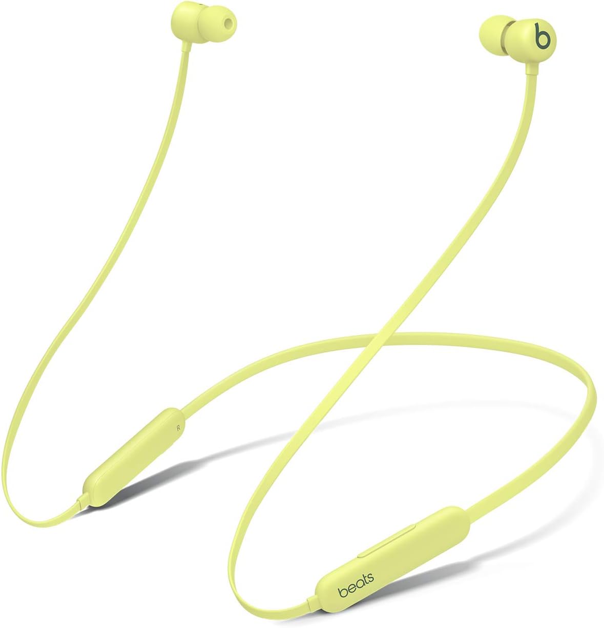 Beats Flex Wireless Earbuds Apple W1 Headphone Chip Magnetic Earphones Class 1 Bluetooth 12 Hours Listening Time Built-in Microphone Yuzu Yellow