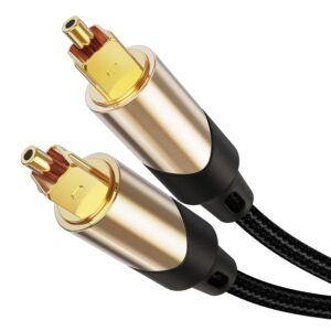 CableCreation 15 Feet Optical Audio Cable Fiber Digital Optical SPDIF Toslink Cable