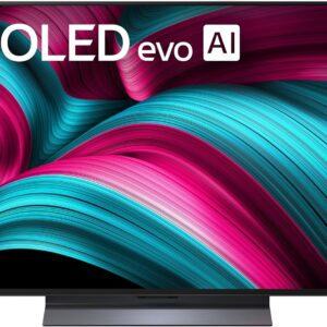 LG 48-Inch Class OLED evo AI 4K C5 Series Smart TV with Dolby Atmos Dolby Vision HDR10 AI Super Upscaling 4K Filmmaker Mode Wow Orchestra Alexa Built-in OLED48C5PUA 2025