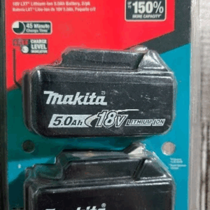 Makita 18V 5.0AH Li-Ion LXT Battery Packs 18 Volt LED New Genuine BL1850B-2