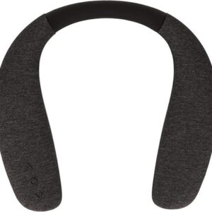 Neckband Bluetooth Speaker Wireless Stereo Wearable with Noise Cancelling Mic Black