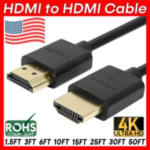 Ultra Slim High-Speed HDMI 2.0 Cable for 4K x 2K 3D HDTV PC Laptop Monitor