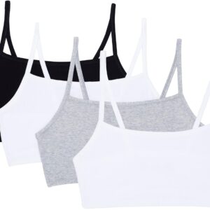 Fruit of the Loom Women's Spaghetti Strap Cotton Pullover Sports Bra Value Pack