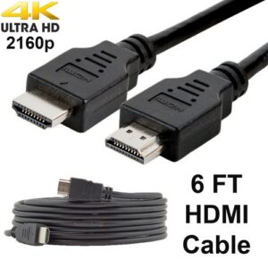 6ft Digital High-Speed 1.4 HDMI Cable 2160p PVC Black Satellite Sale