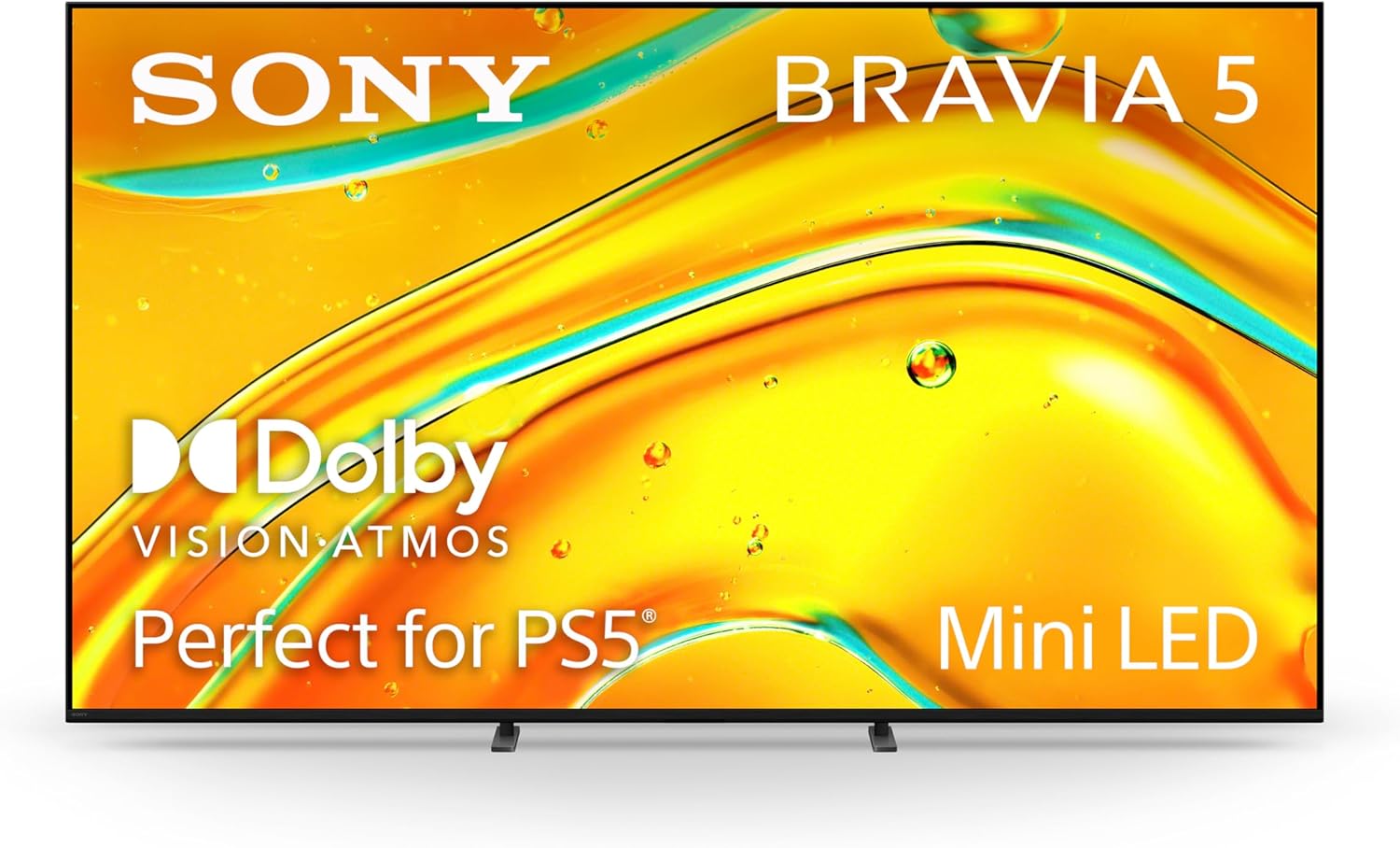 Sony BRAVIA 5 75 Inch Mini LED 4K Smart Google TV XR Processor AI Technology 120Hz Dolby Vision Atmos PlayStation 5 Exclusive Features K-75XR50 2025 Model