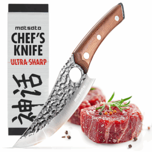 MATSATO Premium Chef Knife Japanese Steel Kitchen Knives for Balance Control