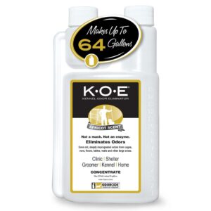 Odorcide K.O.E. Apricot Odor Eliminator 16 oz for Strong Odor in Cages, Runs, Home and Kennel with Safe Non-Enzymatic Formula