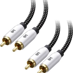 Cable Matters Braided Shielded Subwoofer Cable 6ft RCA Cord Digital Coaxial Audio Cable