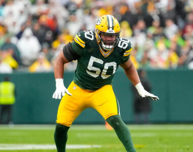 Packers RT Zach Tom Inactive vs Bears