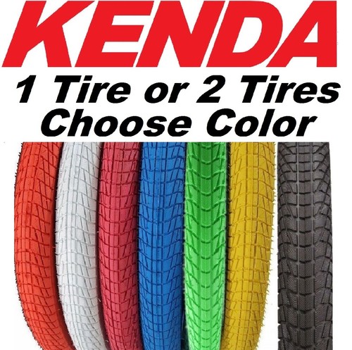 Kenda K841 Kontact 20" 1.95" 2.25" BMX Bike Tires FreeStyle Street 1 2PAK